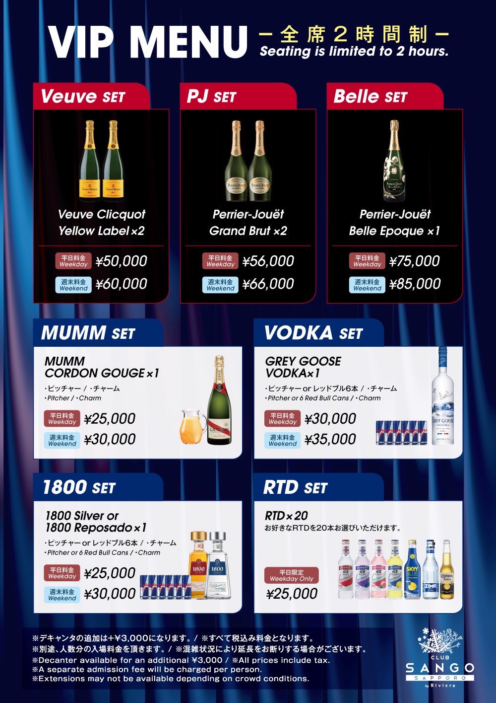 VIP Menu